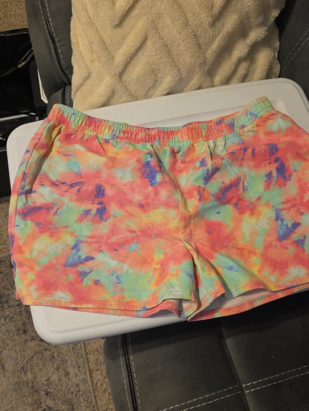 Marleylilly Women's Tie-Dye Athletic Shorts - Multicolor